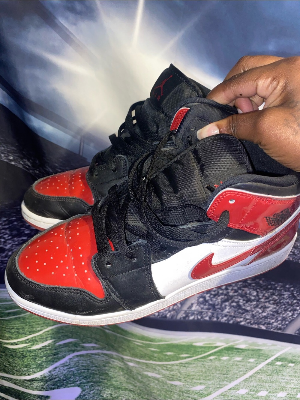 Jordan Kids' High-Top Sneakers - Black/Red/White